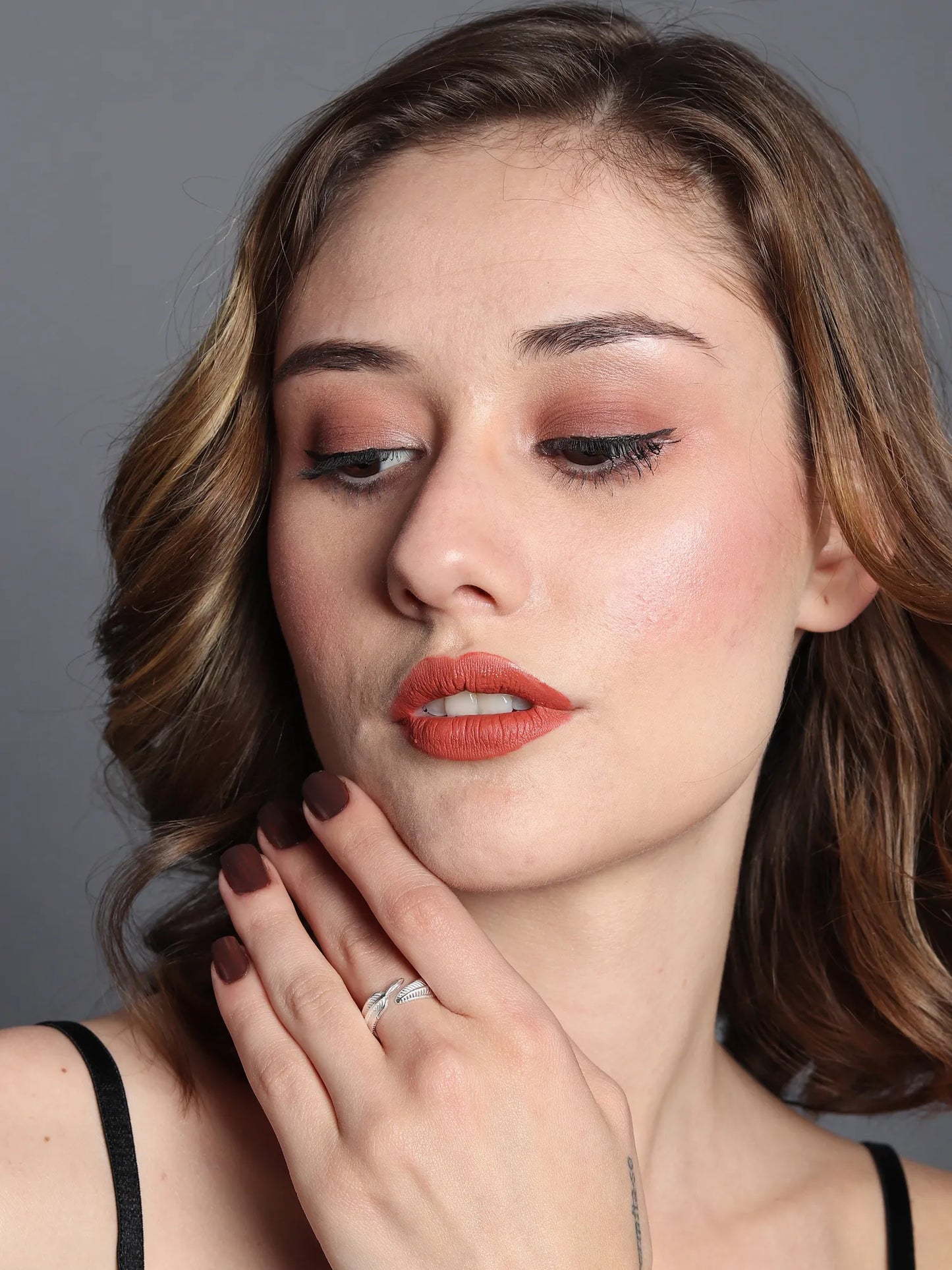 Vine Band Leaflet Ring