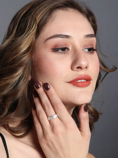 Vine Band Leaflet Ring