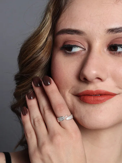 Vine Band Leaflet Ring