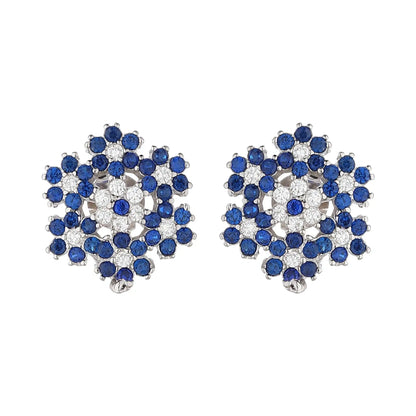 Silver Starry Night Earrings